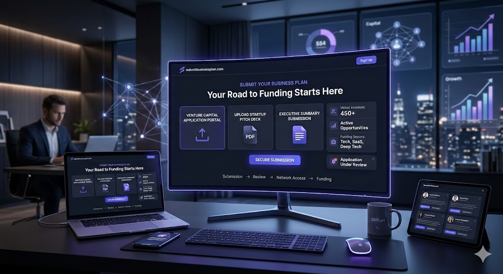 Submit Business Plan Platform Dashboard